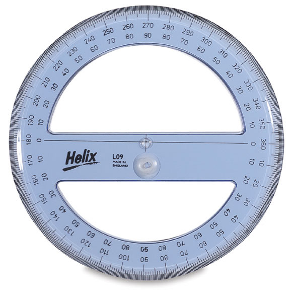 How do you make a protractor with a printout?