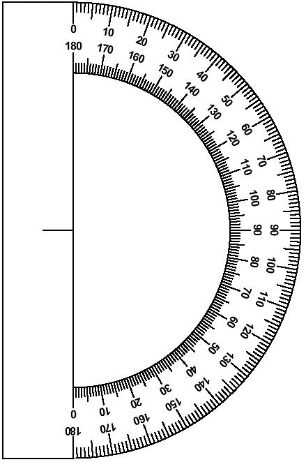 Printable Circular Protractor